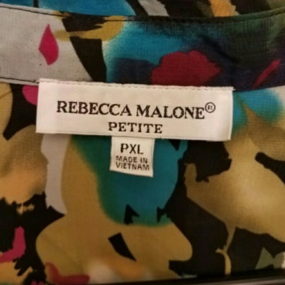 Rebecca Malone Tops Rebecca Malone Multicolor Blouse Poshmark